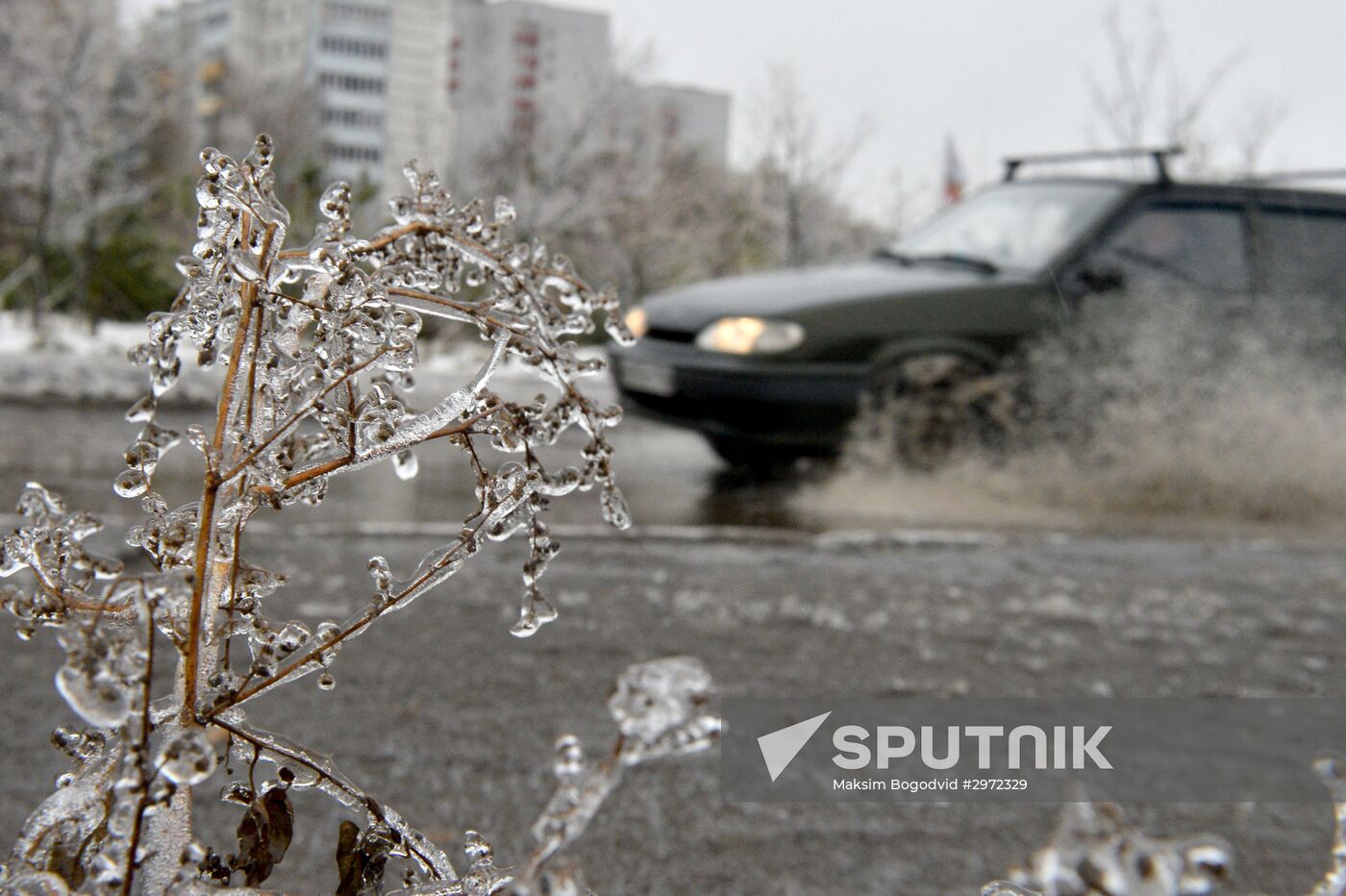 Freezing rain in Kazan