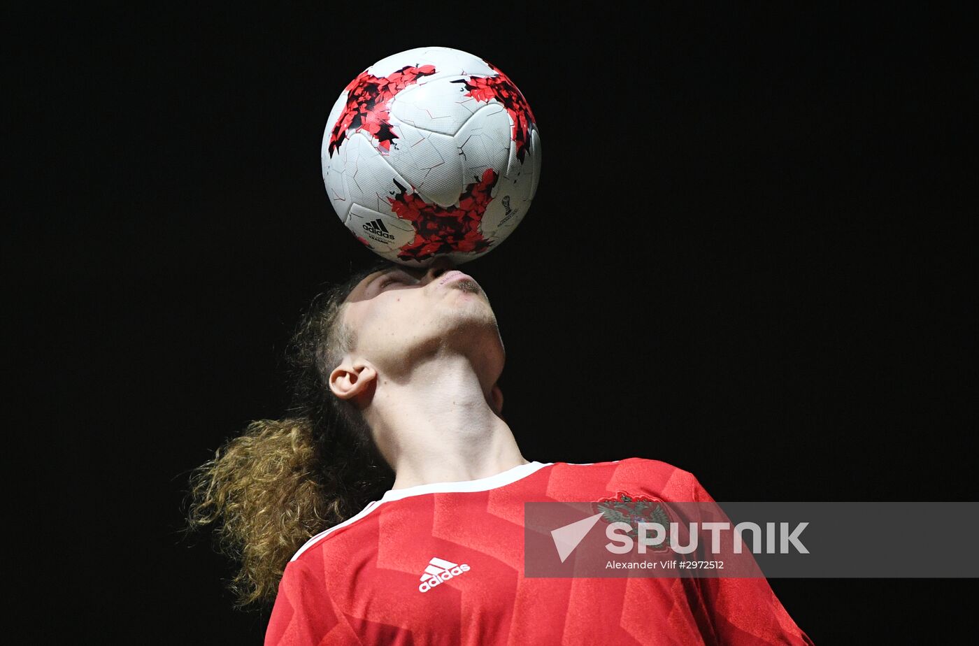 Presentation of new uniforms of Russian football team and official ball of 2017 FIFA Confederations Cup