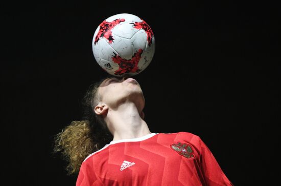 Presentation of new uniforms of Russian football team and official ball of 2017 FIFA Confederations Cup