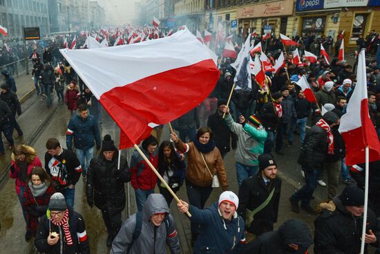 Independence March in Warsaw