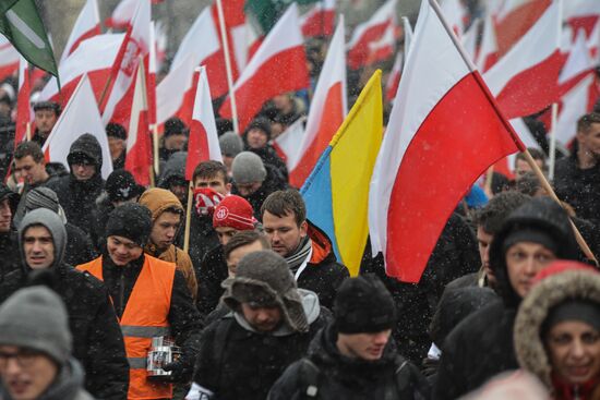 Independence March in Warsaw