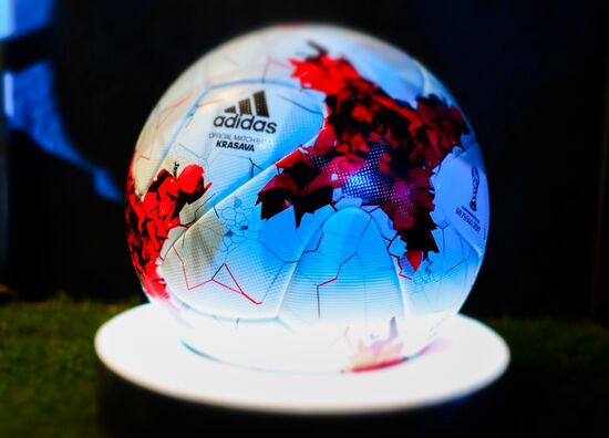 Presentation of new uniforms of Russian football team and official ball of 2017 FIFA Confederations Cup