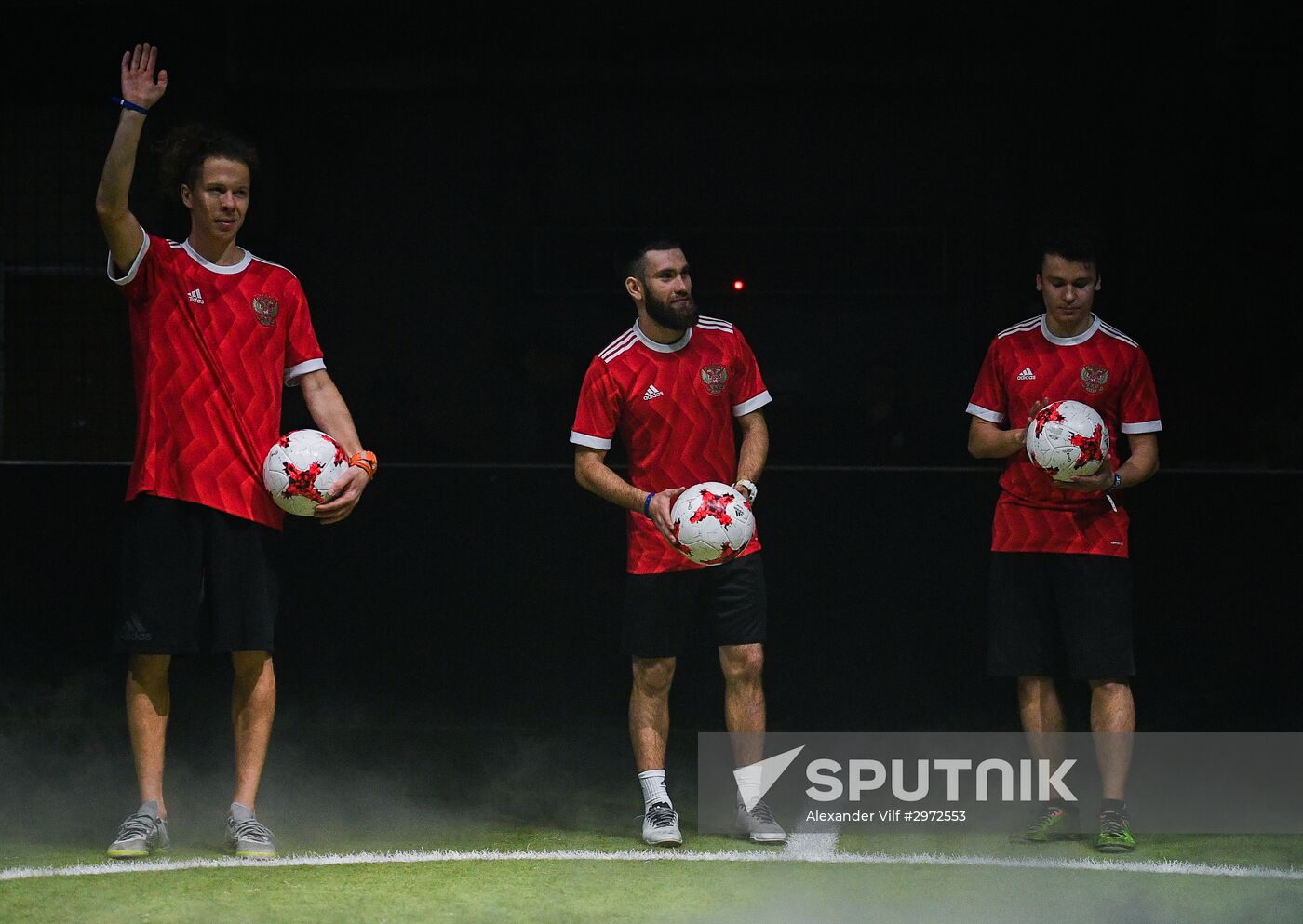 Presentation of new uniforms of Russian football team and official ball of 2017 FIFA Confederations Cup