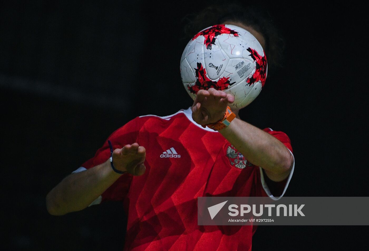 Presentation of new uniforms of Russian football team and official ball of 2017 FIFA Confederations Cup