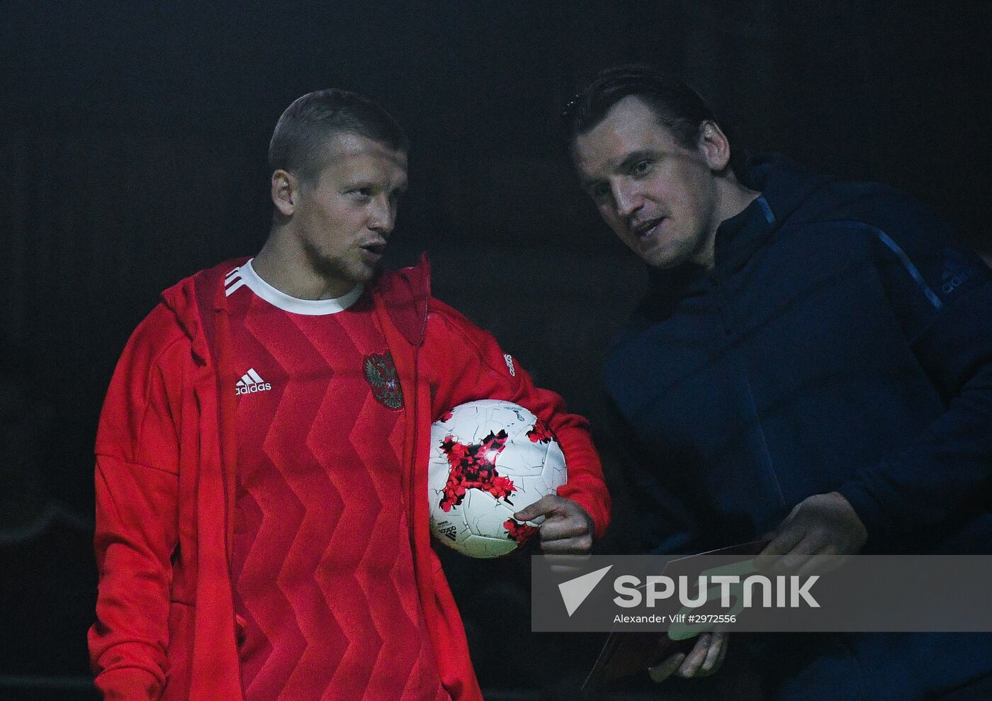 Presentation of new uniforms of Russian football team and official ball of 2017 FIFA Confederations Cup