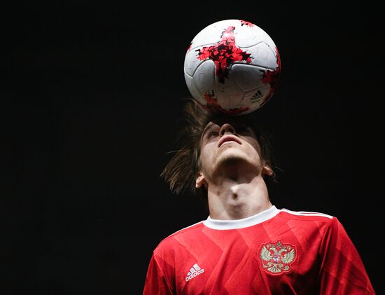 Presentation of new uniforms of Russian football team and official ball of 2017 FIFA Confederations Cup