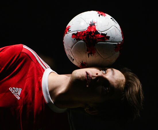 Presentation of new uniforms of Russian football team and official ball of 2017 FIFA Confederations Cup