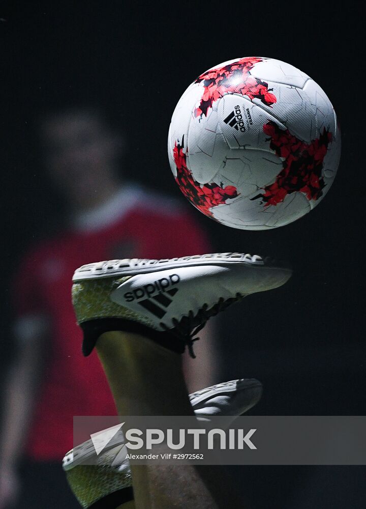 Presentation of new uniforms of Russian football team and official ball of 2017 FIFA Confederations Cup