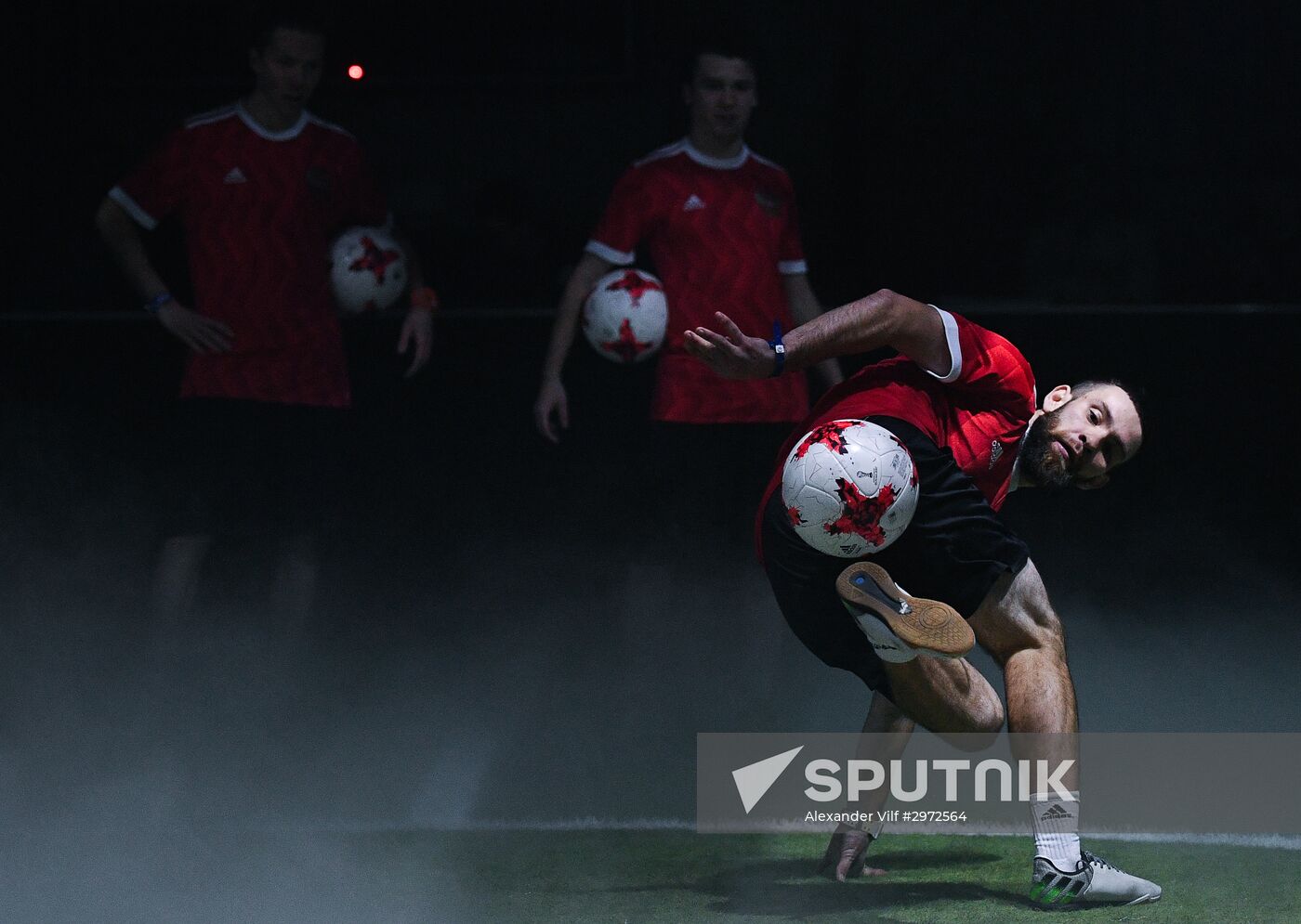 Presentation of new uniforms of Russian football team and official ball of 2017 FIFA Confederations Cup