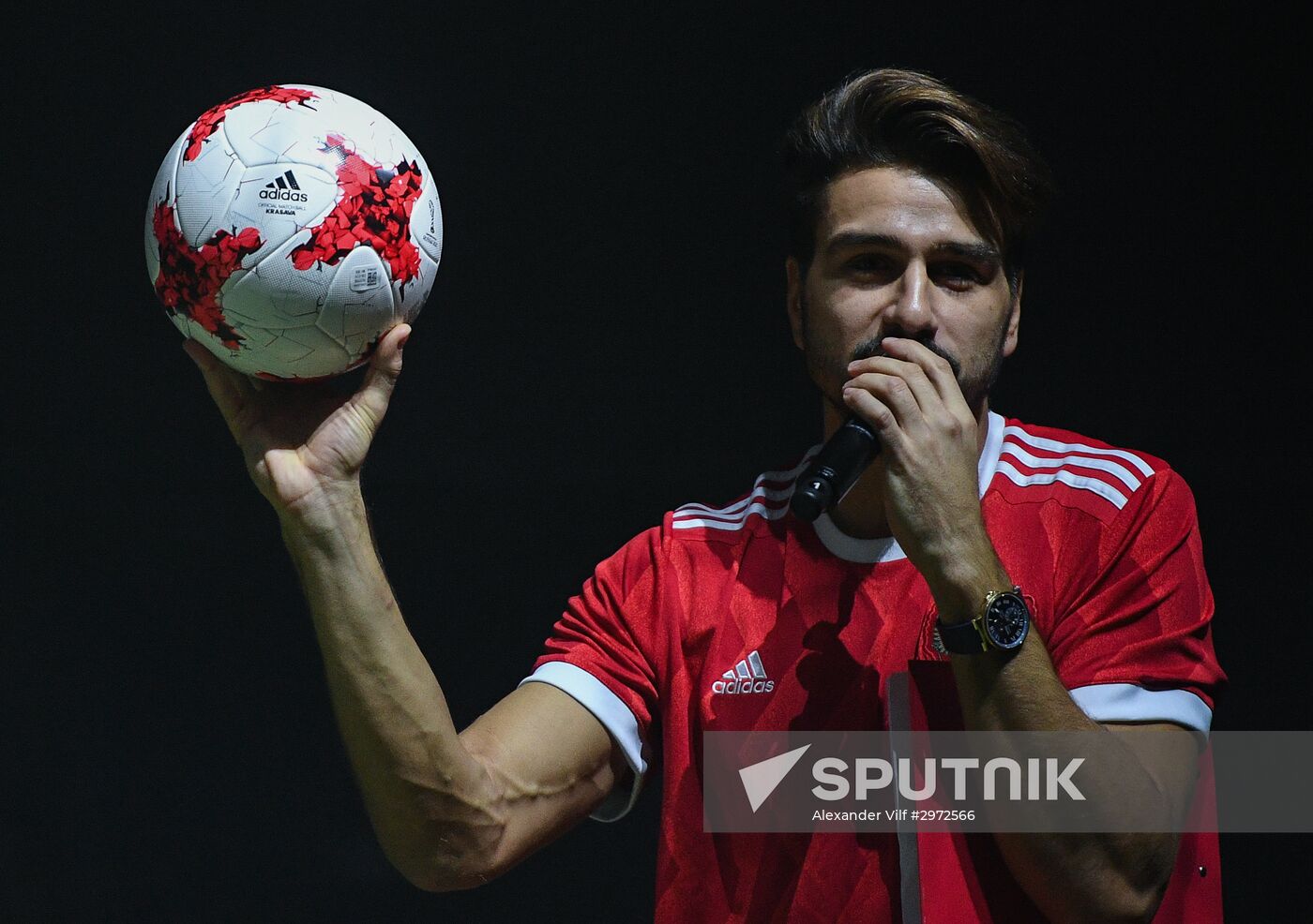 Presentation of new uniforms of Russian football team and official ball of 2017 FIFA Confederations Cup