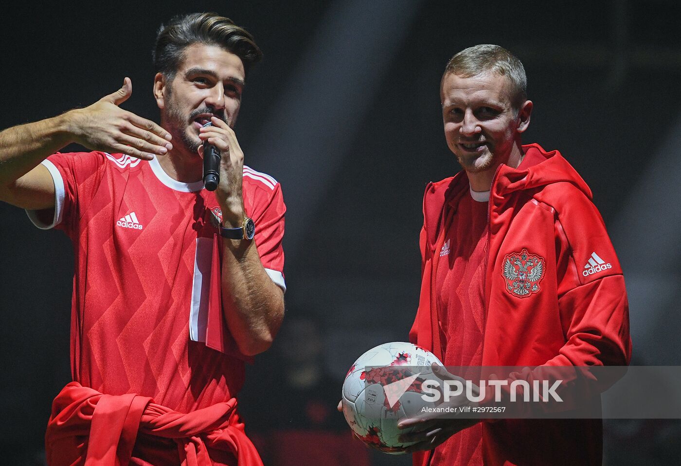 Presentation of new uniforms of Russian football team and official ball of 2017 FIFA Confederations Cup