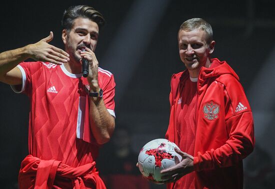 Presentation of new uniforms of Russian football team and official ball of 2017 FIFA Confederations Cup
