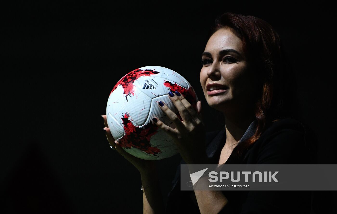 Presentation of new uniforms of Russian football team and official ball of 2017 FIFA Confederations Cup