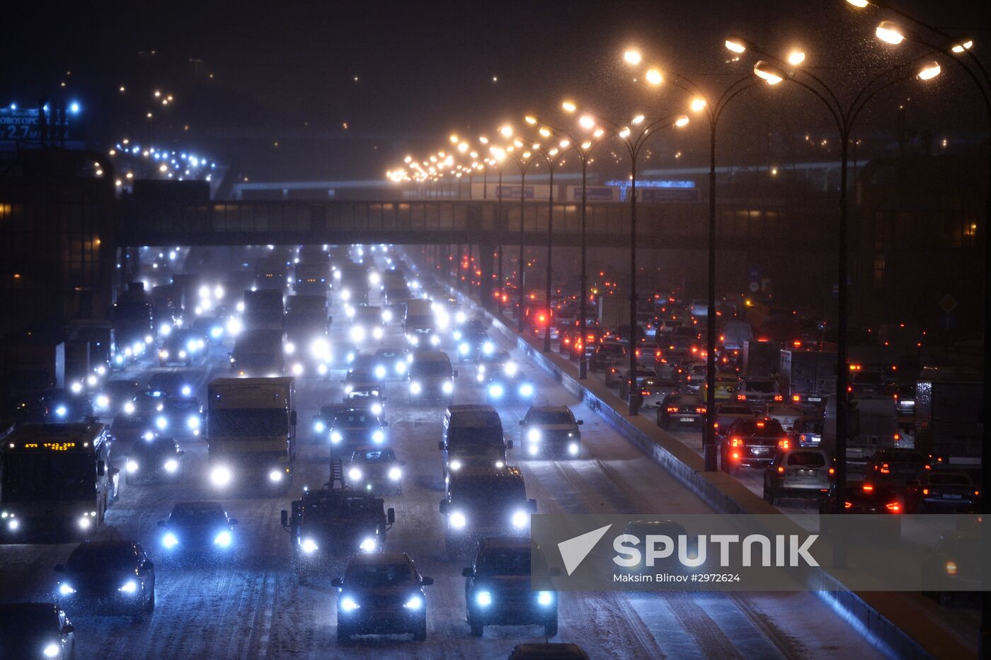 Car traffic in Moscow