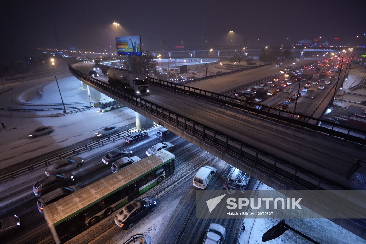Car traffic in Moscow