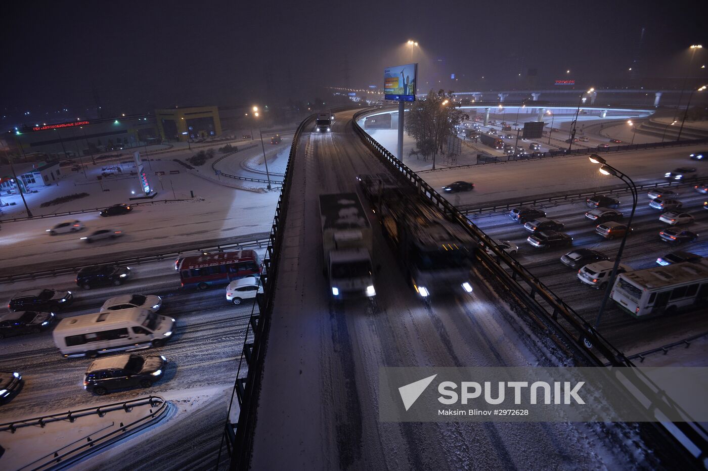Car traffic in Moscow