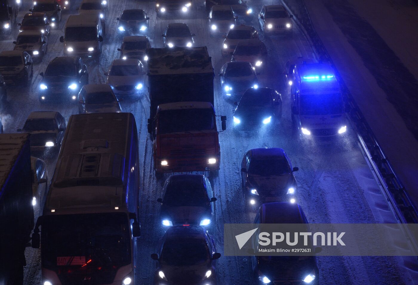 Car traffic in Moscow