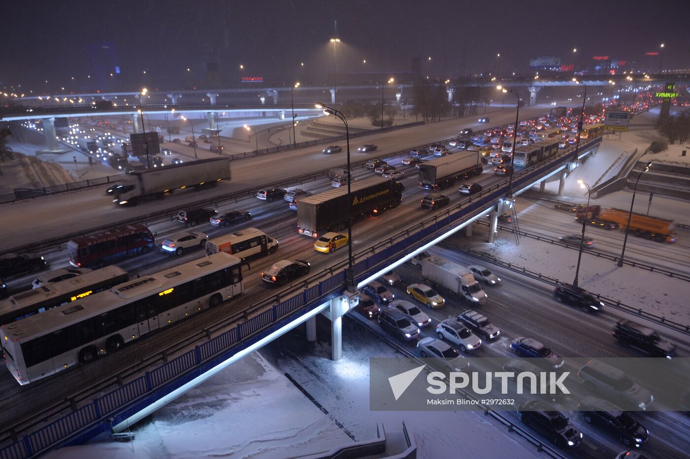 Car traffic in Moscow