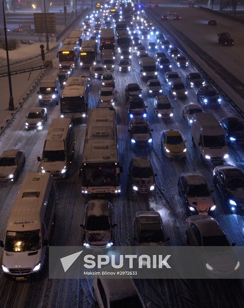 Car traffic in Moscow