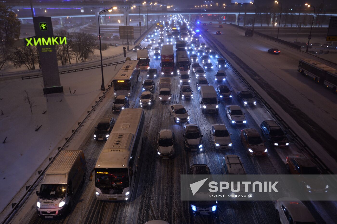 Car traffic in Moscow