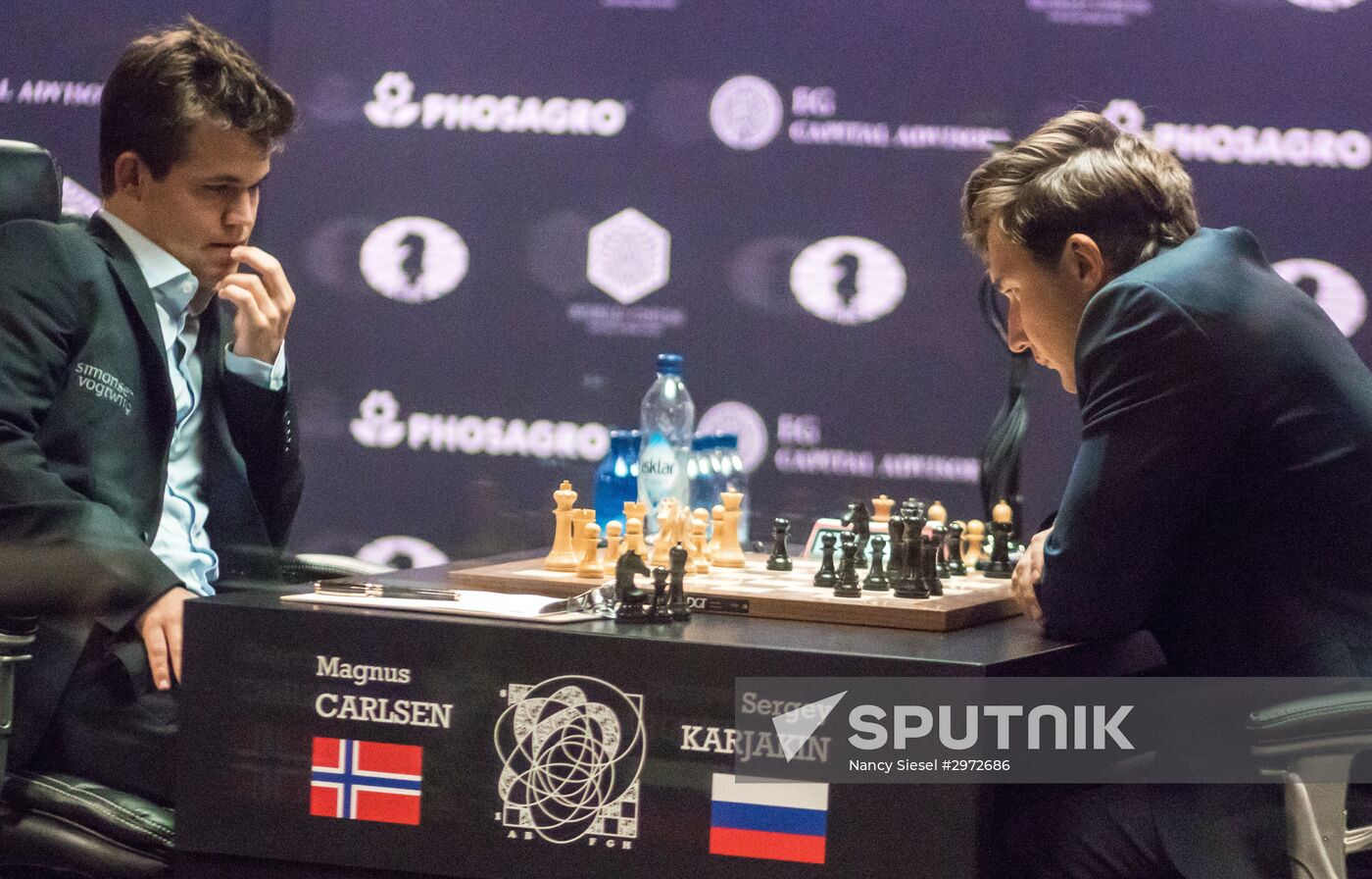 2016 World Chess Championship match Carlsen vs. Karjakin
