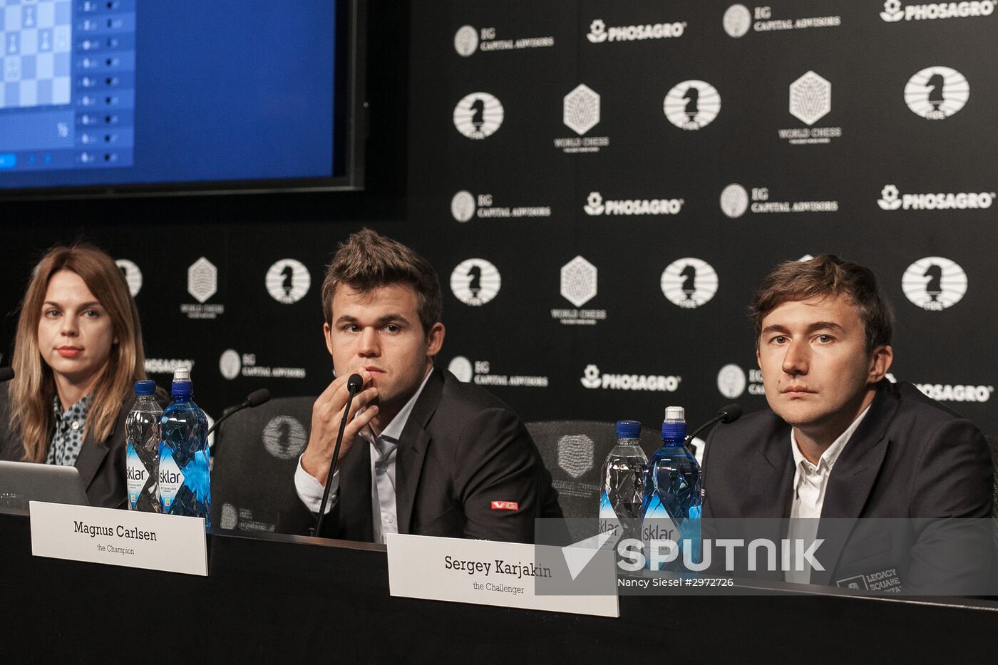 2016 World Chess Championship match Carlsen vs. Karjakin