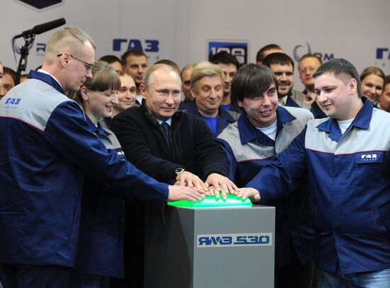 Russian President Vladimir Putin visits Yaroslavl Region