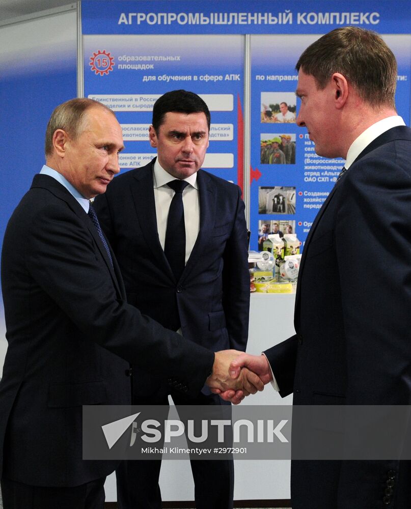 Russian President Vladimir Putin visits Yaroslavl Region