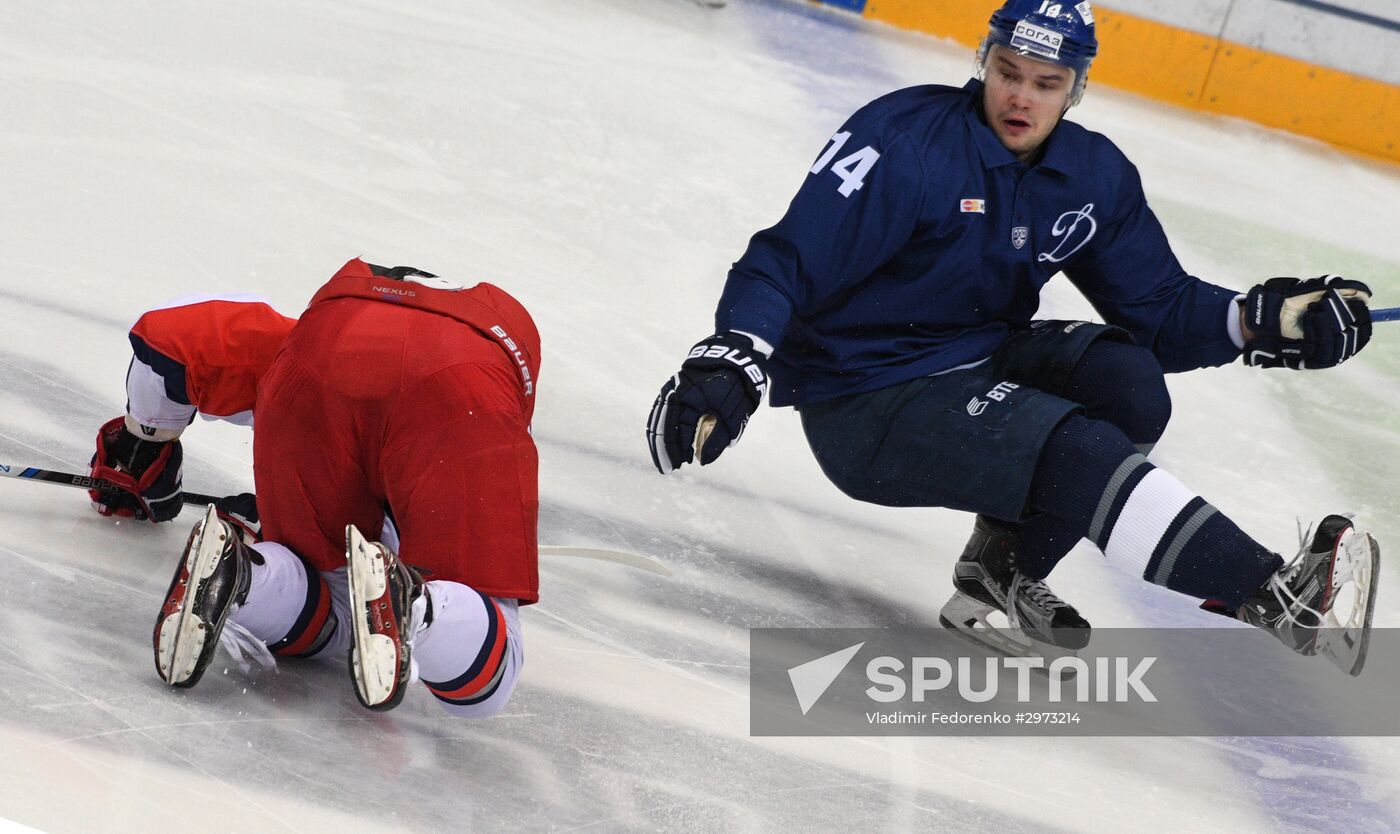 Kontinental Hockey League. Dynamo Moscow vs. CSKA