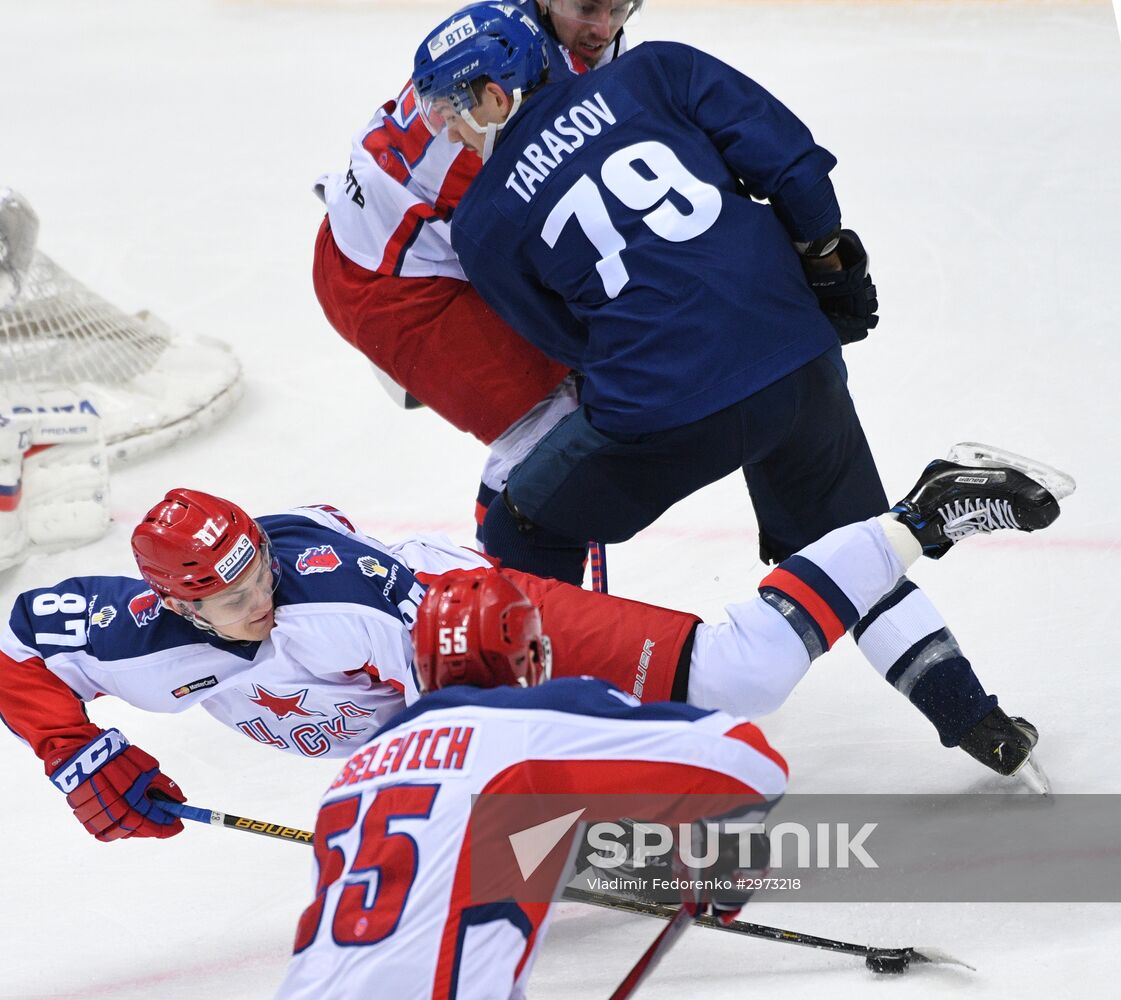 Kontinental Hockey League. Dynamo Moscow vs. CSKA