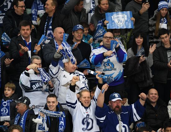 Kontinental Hockey League. Dynamo Moscow vs. CSKA
