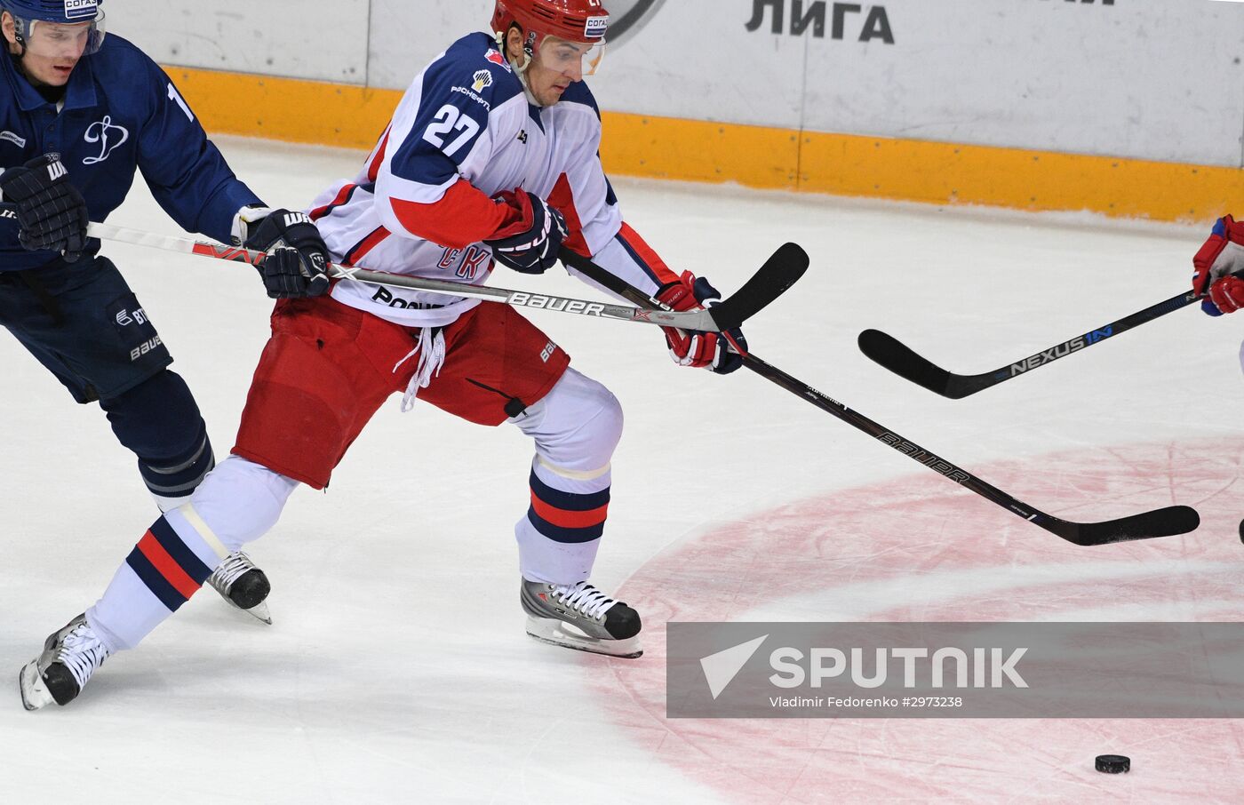 Kontinental Hockey League. Dynamo Moscow vs. CSKA