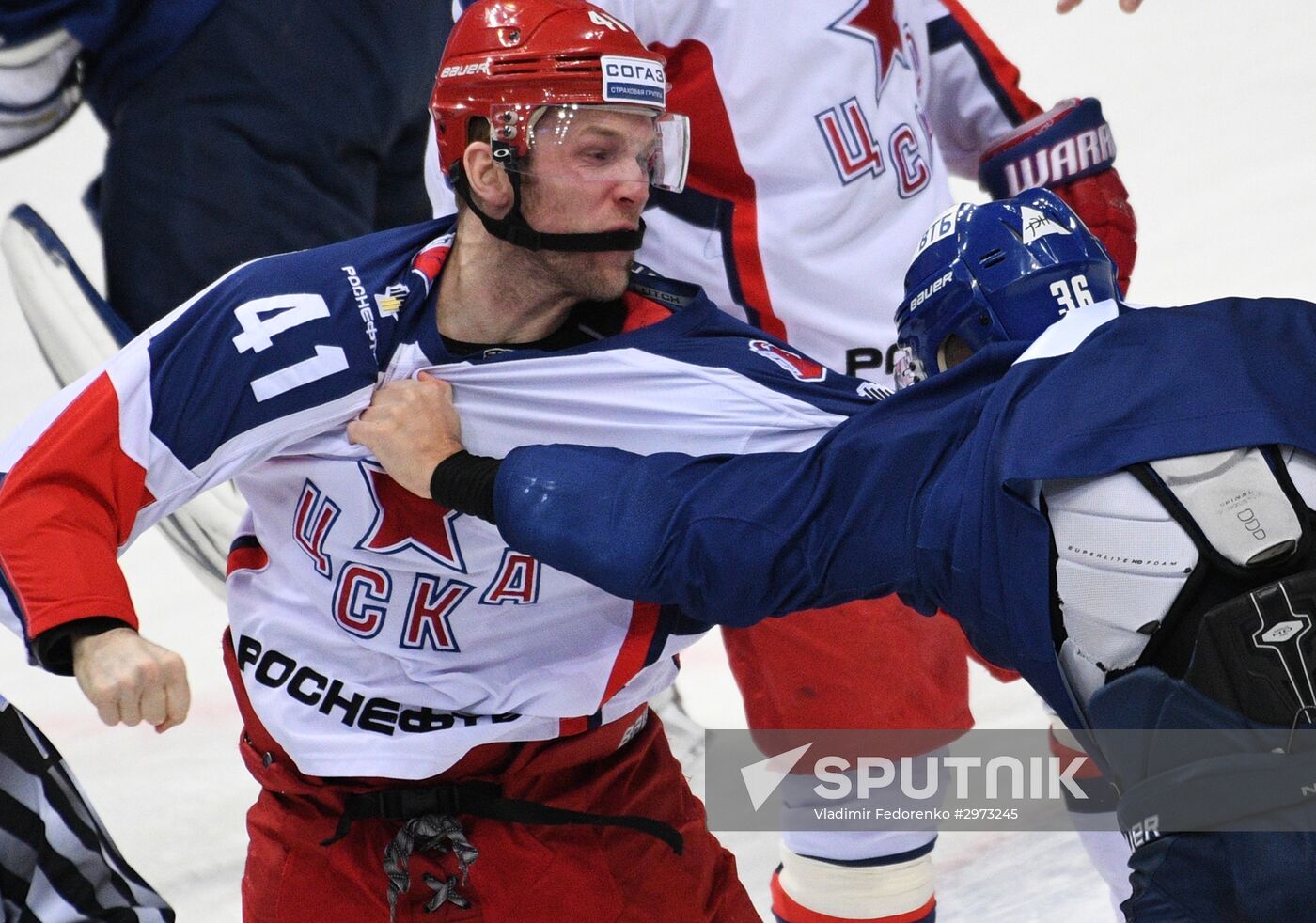 Kontinental Hockey League. Dynamo Moscow vs. CSKA