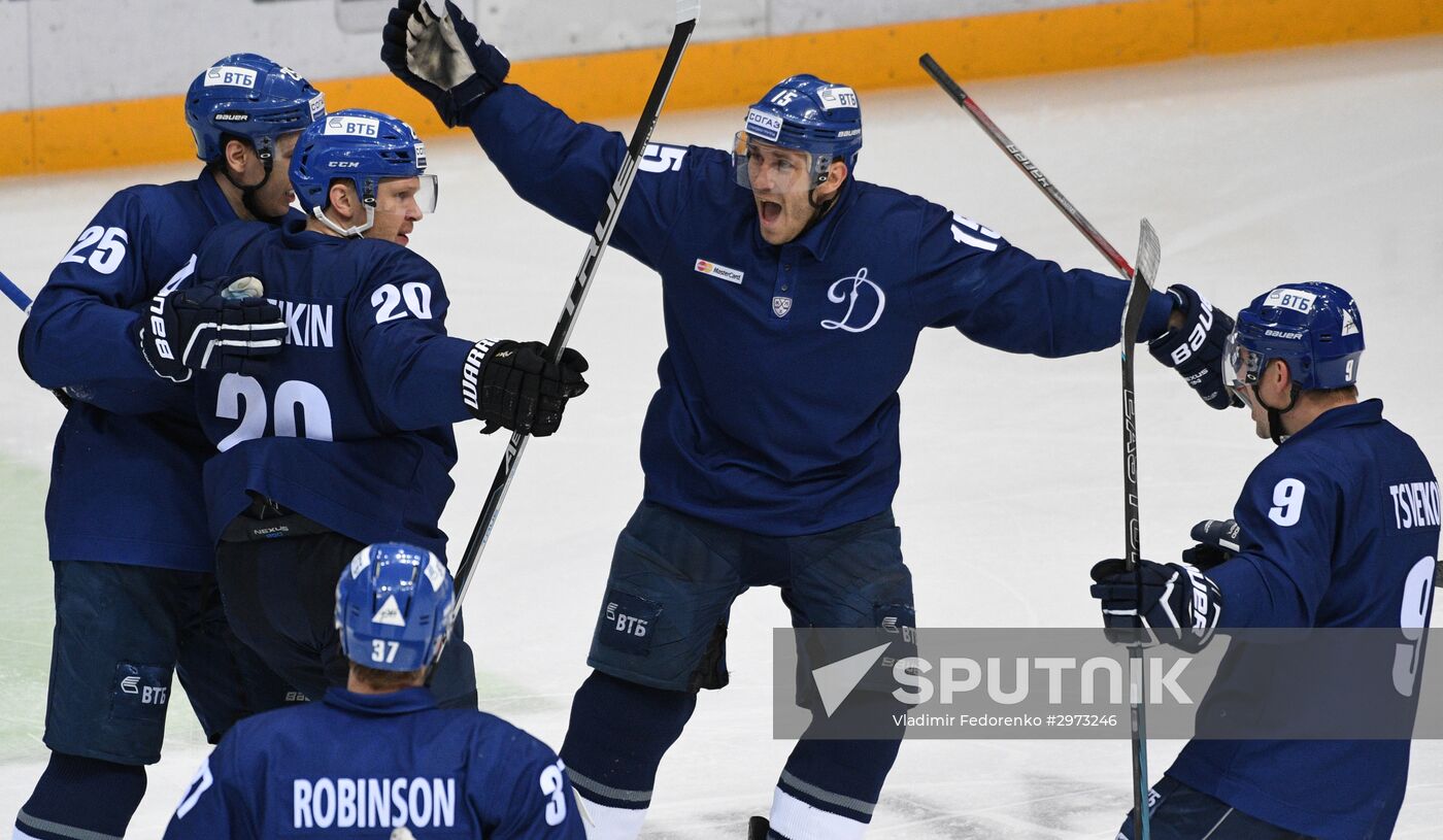 Kontinental Hockey League. Dynamo Moscow vs. CSKA