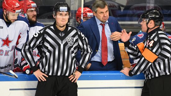 Kontinental Hockey League. Dynamo Moscow vs. CSKA