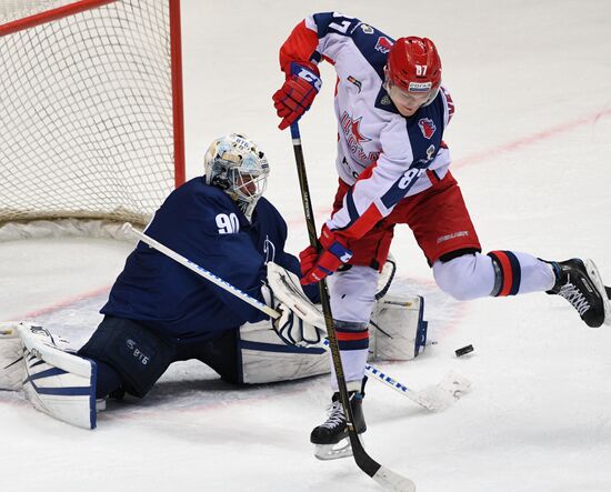Kontinental Hockey League. Dynamo Moscow vs. CSKA