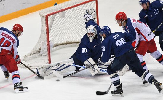 Kontinental Hockey League. Dynamo Moscow vs. CSKA