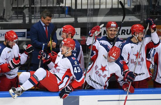 Kontinental Hockey League. Dynamo Moscow vs. CSKA