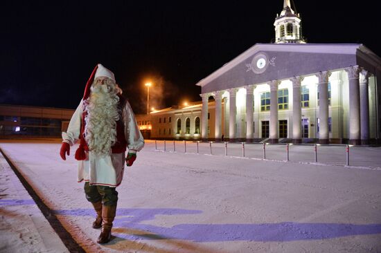 Finnish Santa Claus Joulupukki visits Yekaterinburg