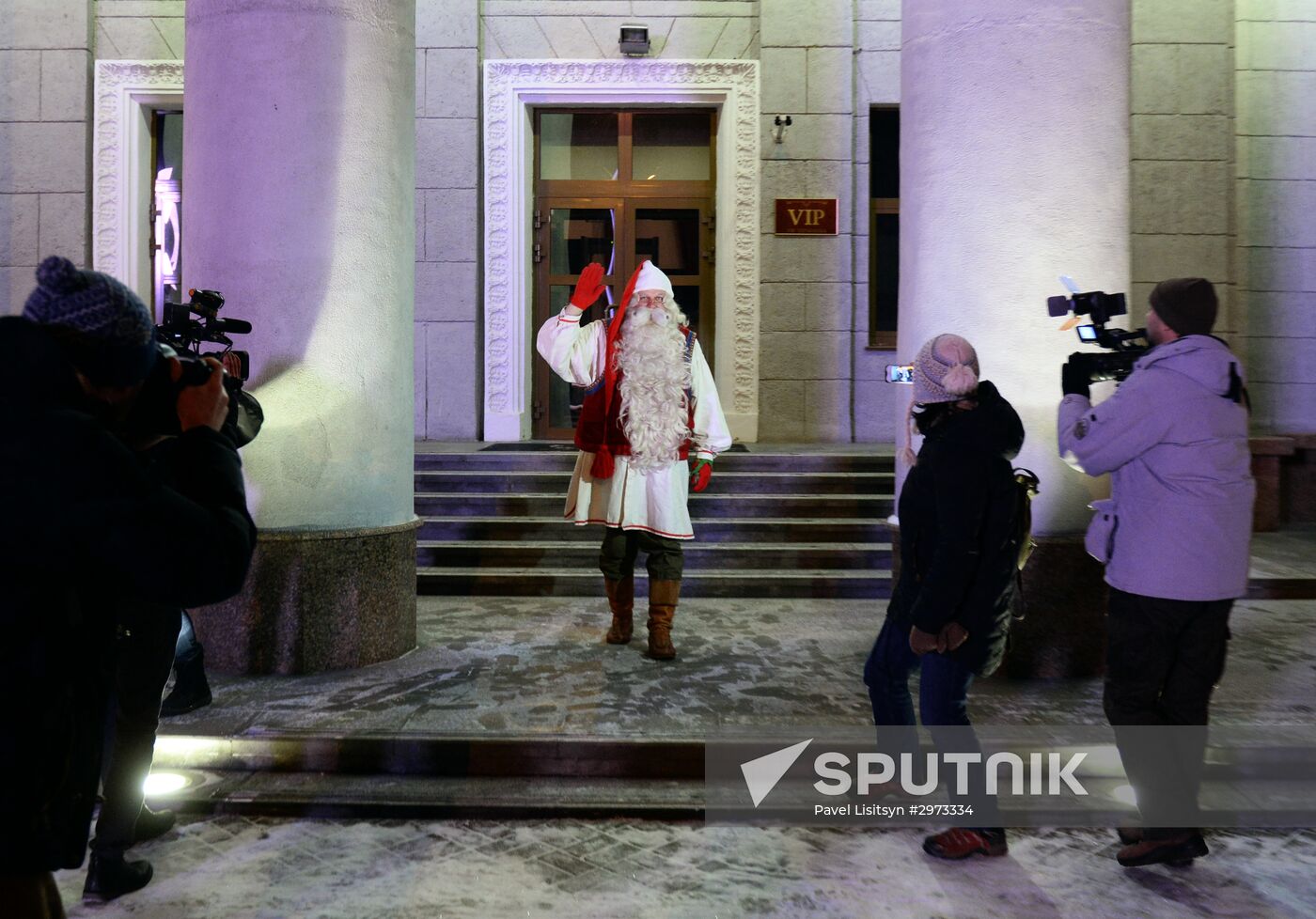 Finnish Santa Claus Joulupukki visits Yekaterinburg