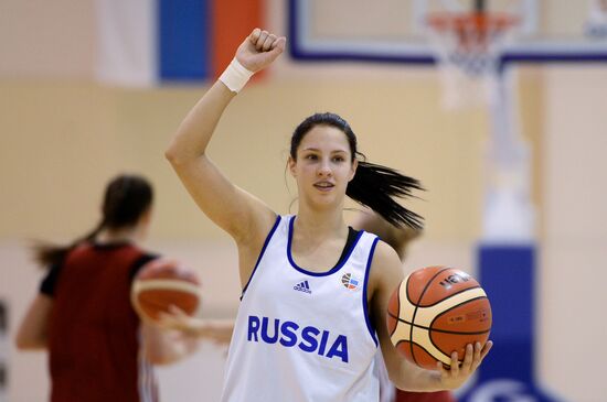 Basketball. Training session of Russian national women's team
