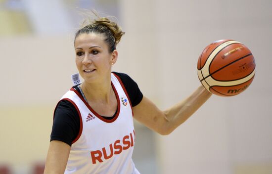 Basketball. Training session of Russian national women's team