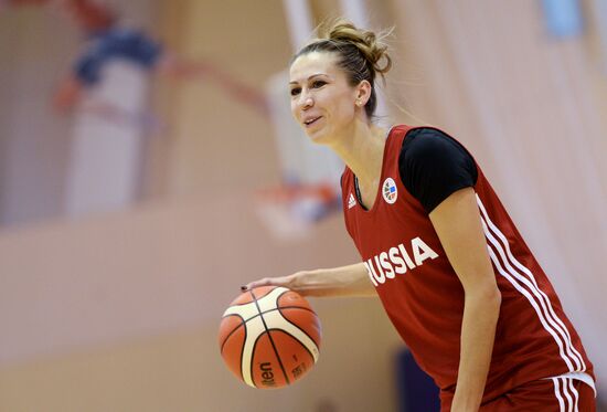 Basketball. Training session of Russian national women's team
