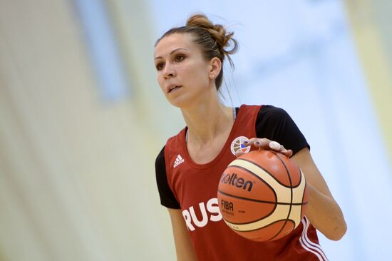 Basketball. Training session of Russian national women's team