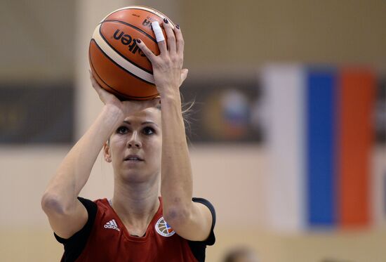 Basketball. Training session of Russian national women's team