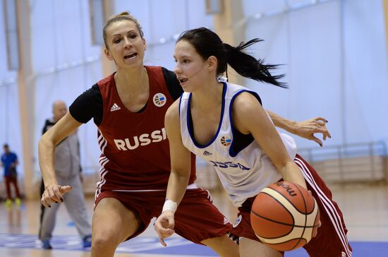 Basketball. Training session of Russian national women's team