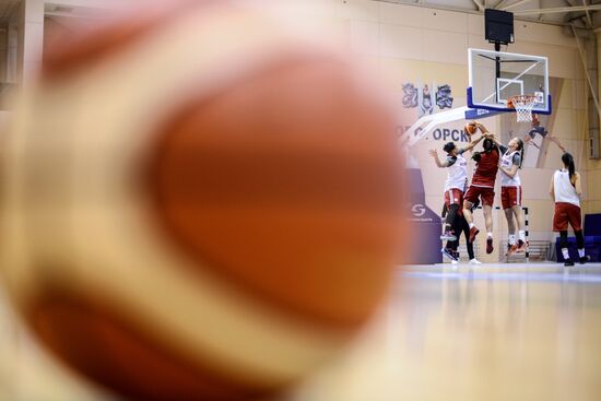 Basketball. Training session of Russian national women's team