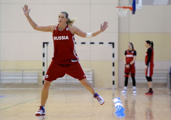 Basketball. Training session of Russian national women's team