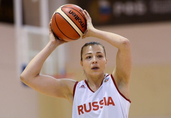 Basketball. Training session of Russian national women's team