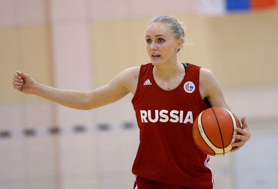 Basketball. Training session of Russian national women's team
